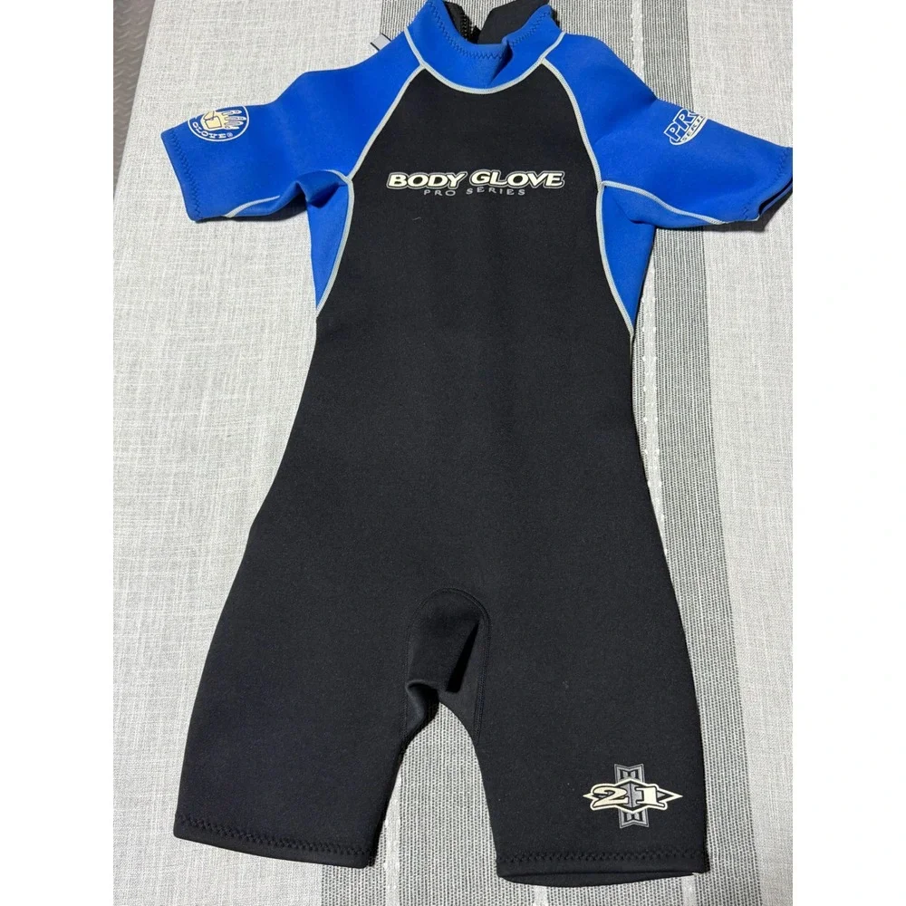 Body Glove Pro‎ Series Juniors 12 Wetsuit Shorty Black Blue Neoprene Kids Surf